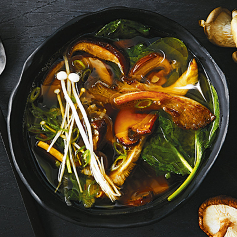 MIXED MUSHROOM MISO SOUP